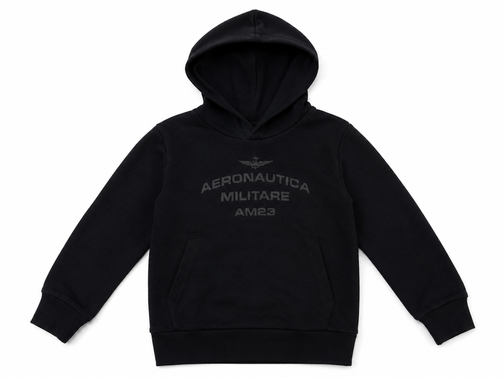 felpa aeronautica militare con cappuccio