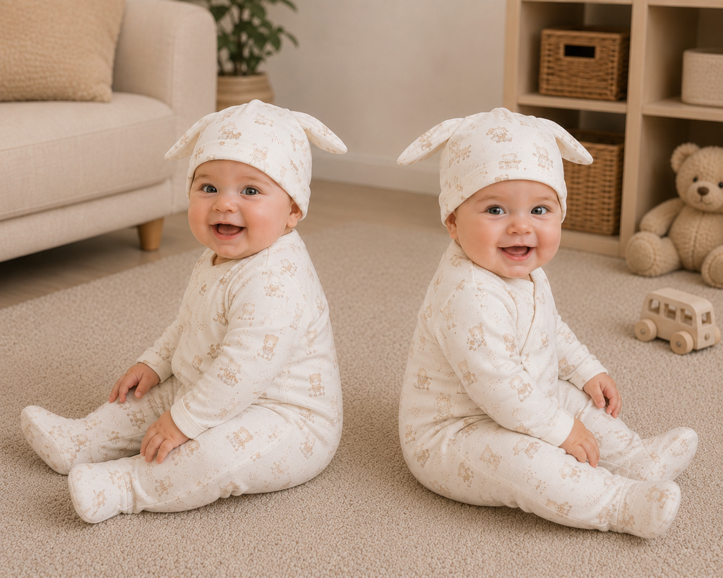 TUTINA C/PIEDE E BERRETTO CINIGLIA SOFT NEONATO