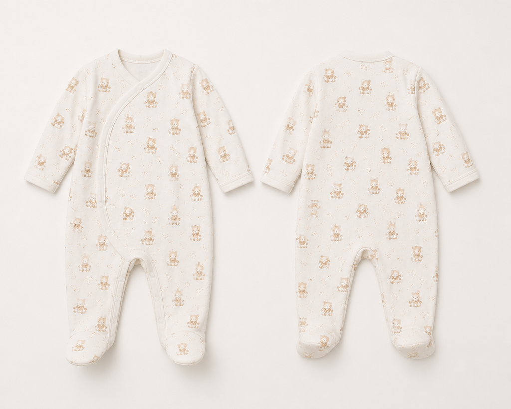 TUTINA C/PIEDE E BERRETTO CINIGLIA SOFT NEONATO