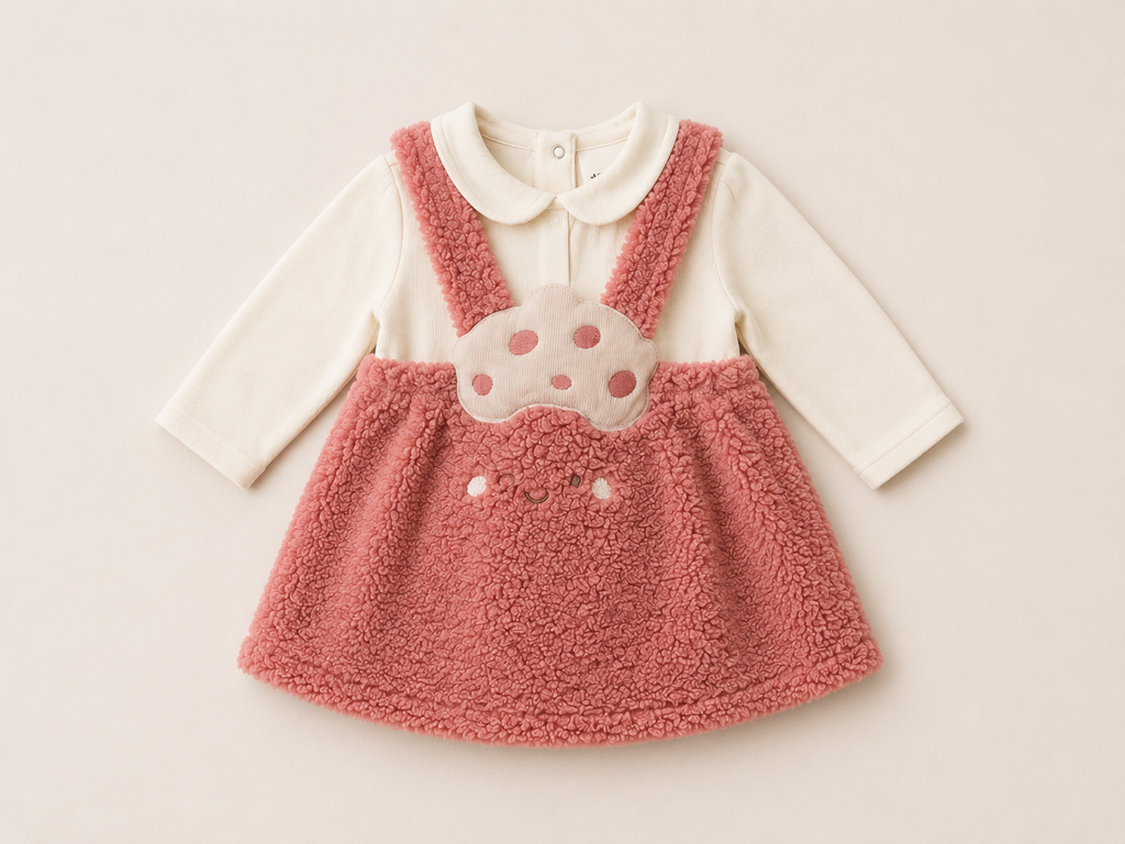 COMPLETO INTERLOCK STRETCH E PELLICCIA NEONATA
