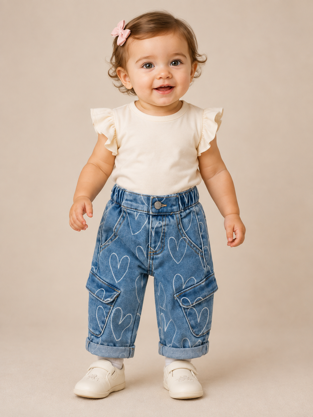 PANTALONE FAKE DENIM BABY F.
