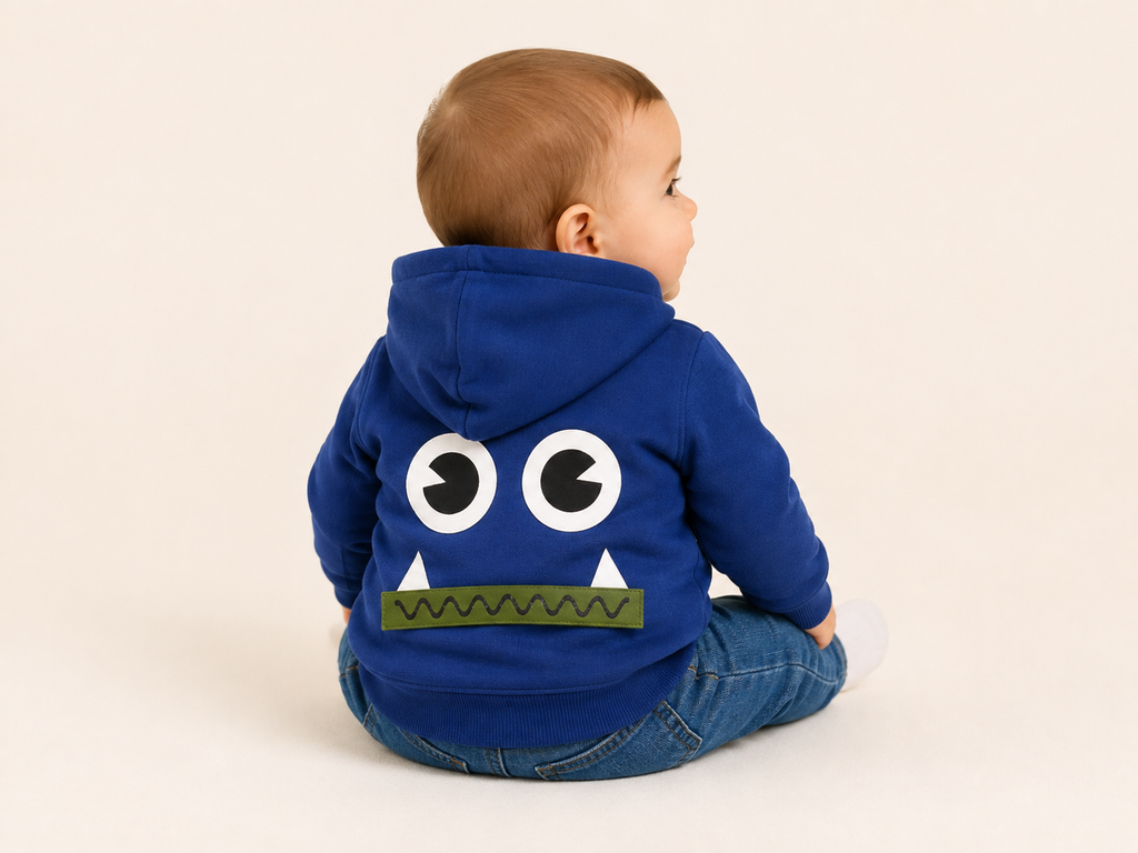MAGLIA C/CAPP.FELPA BABY M.