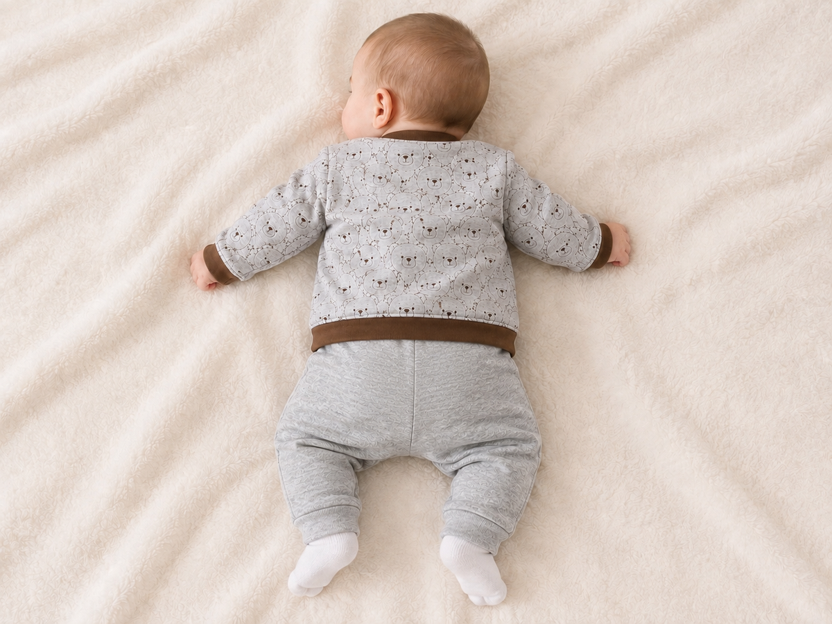COMPLETO 3PZ TESSUTO TUBICO E INTERLOCK NEONATO