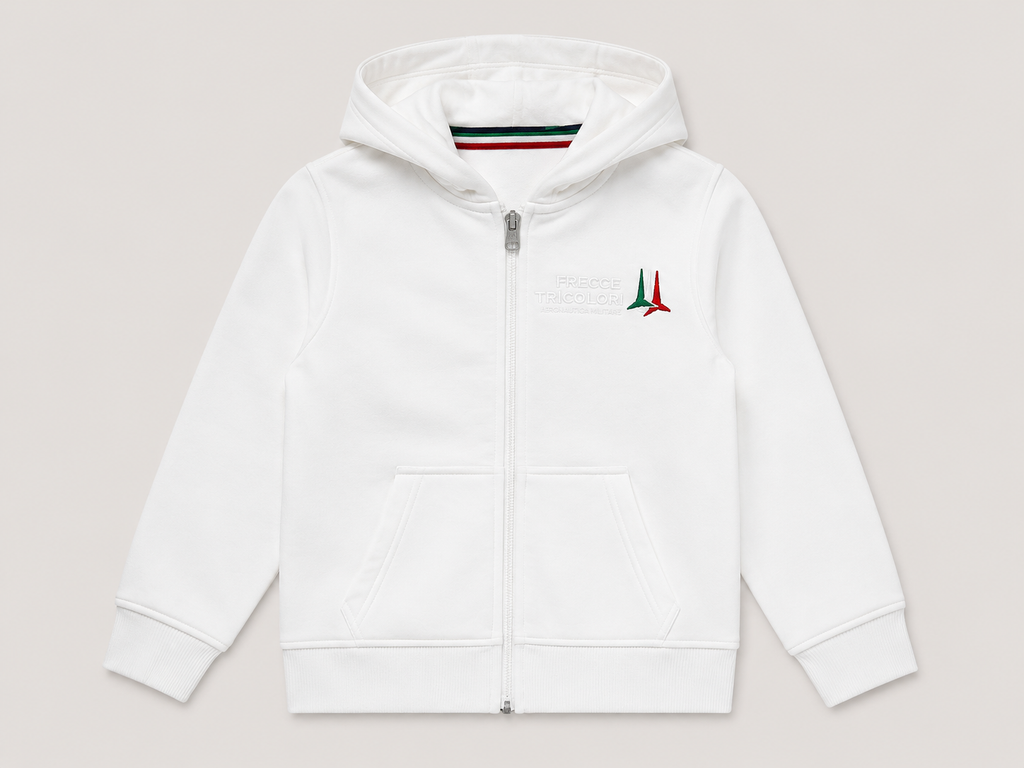 Felpa con zip aeronautica militare