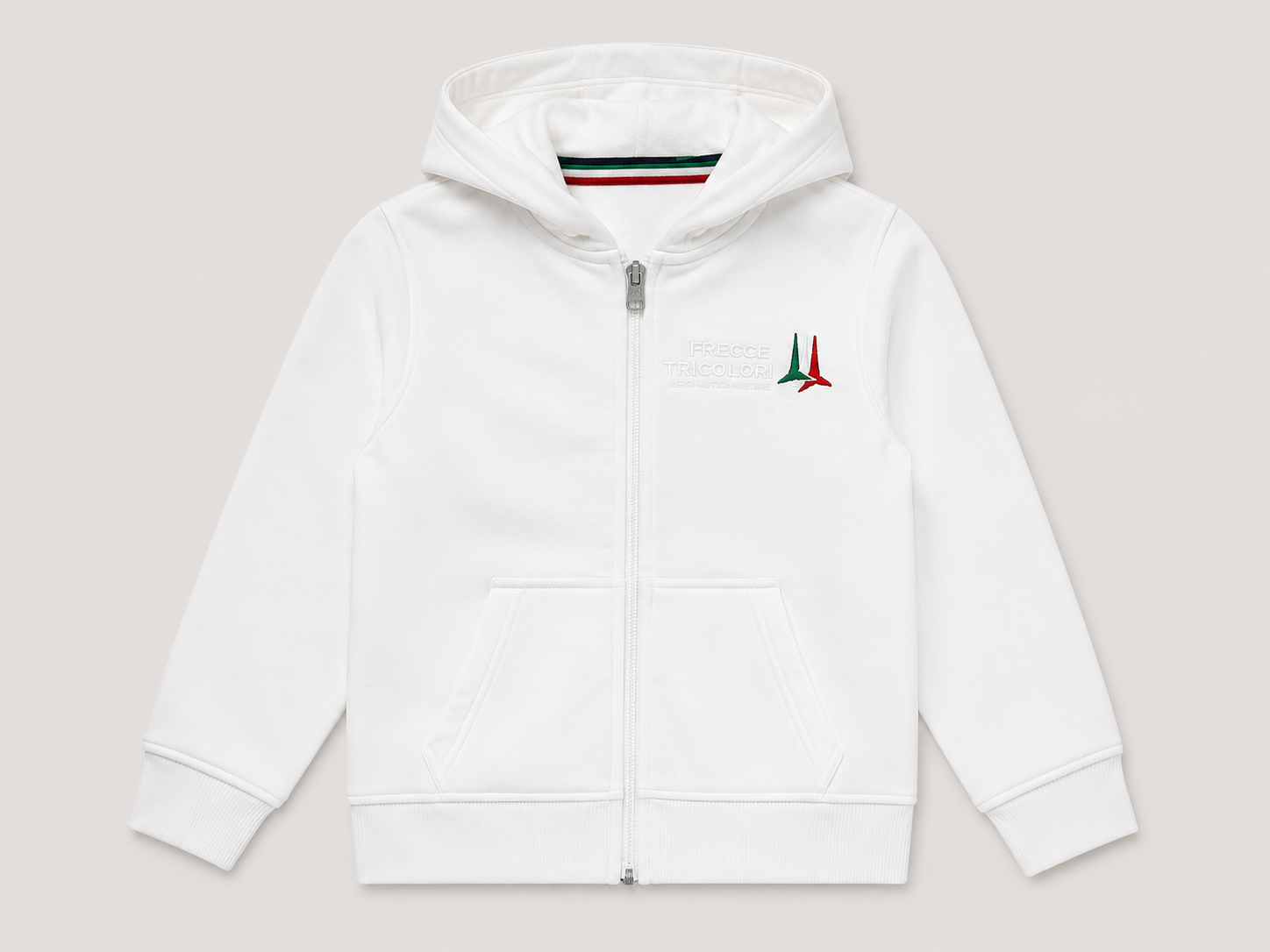 Felpa con zip aeronautica militare