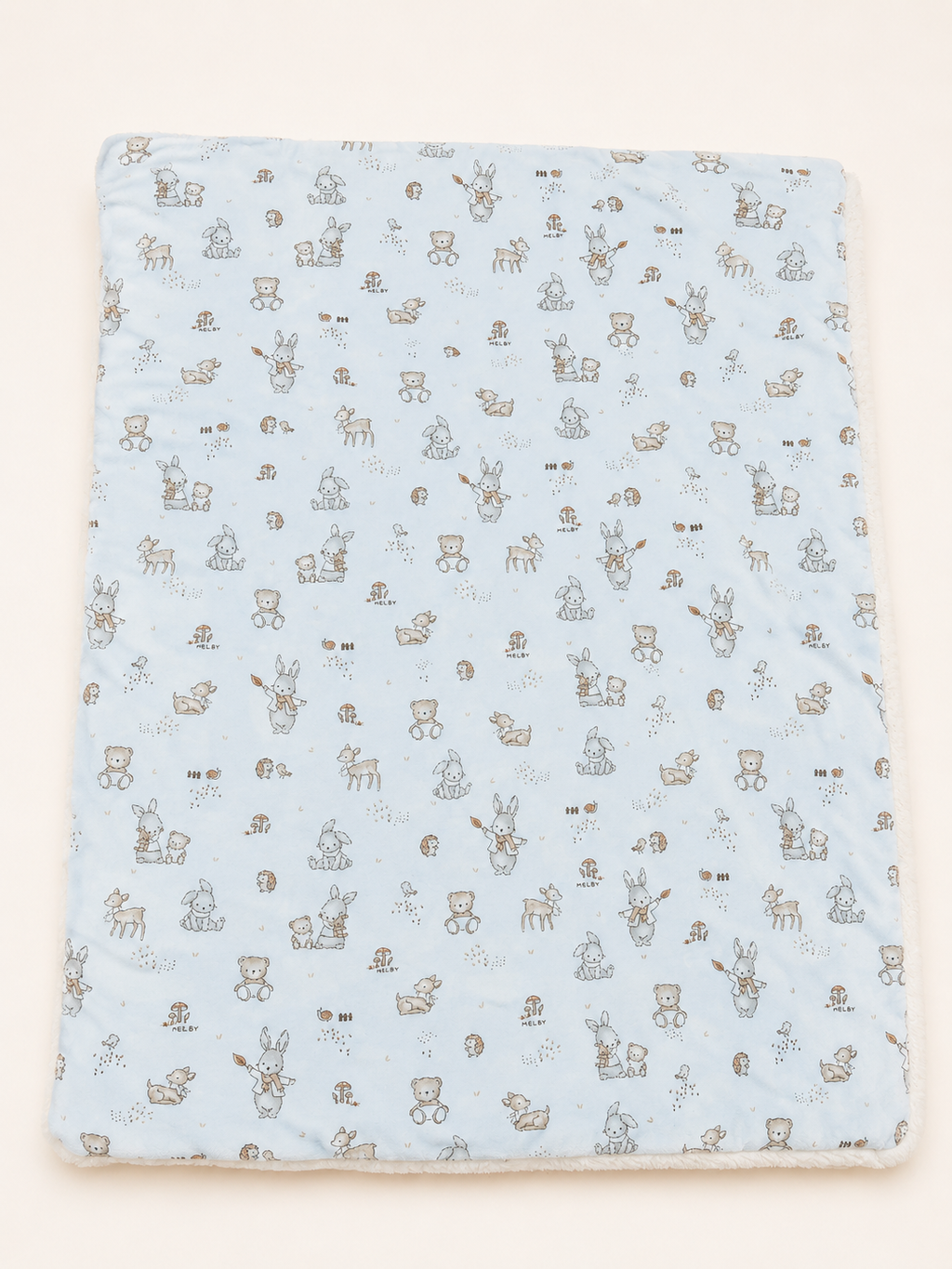 COPERTA CINIGLIA SOFT E PELLICCIA NEONATO