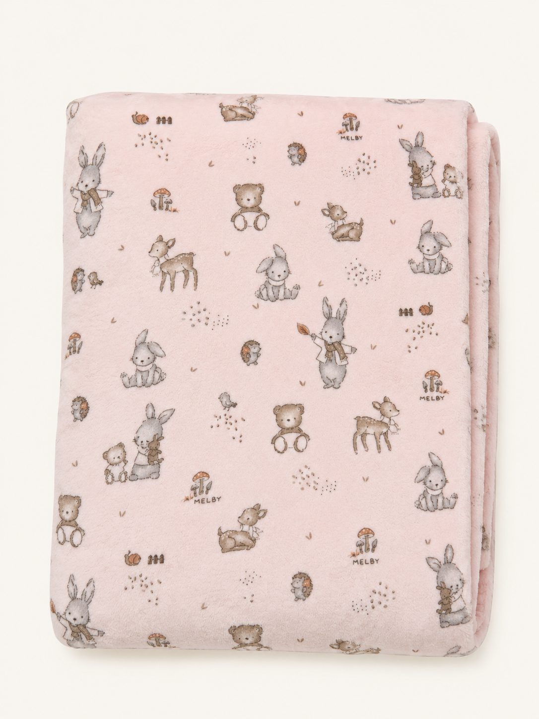 COPERTA CINIGLIA SOFT E PELLICCIA NEONATA