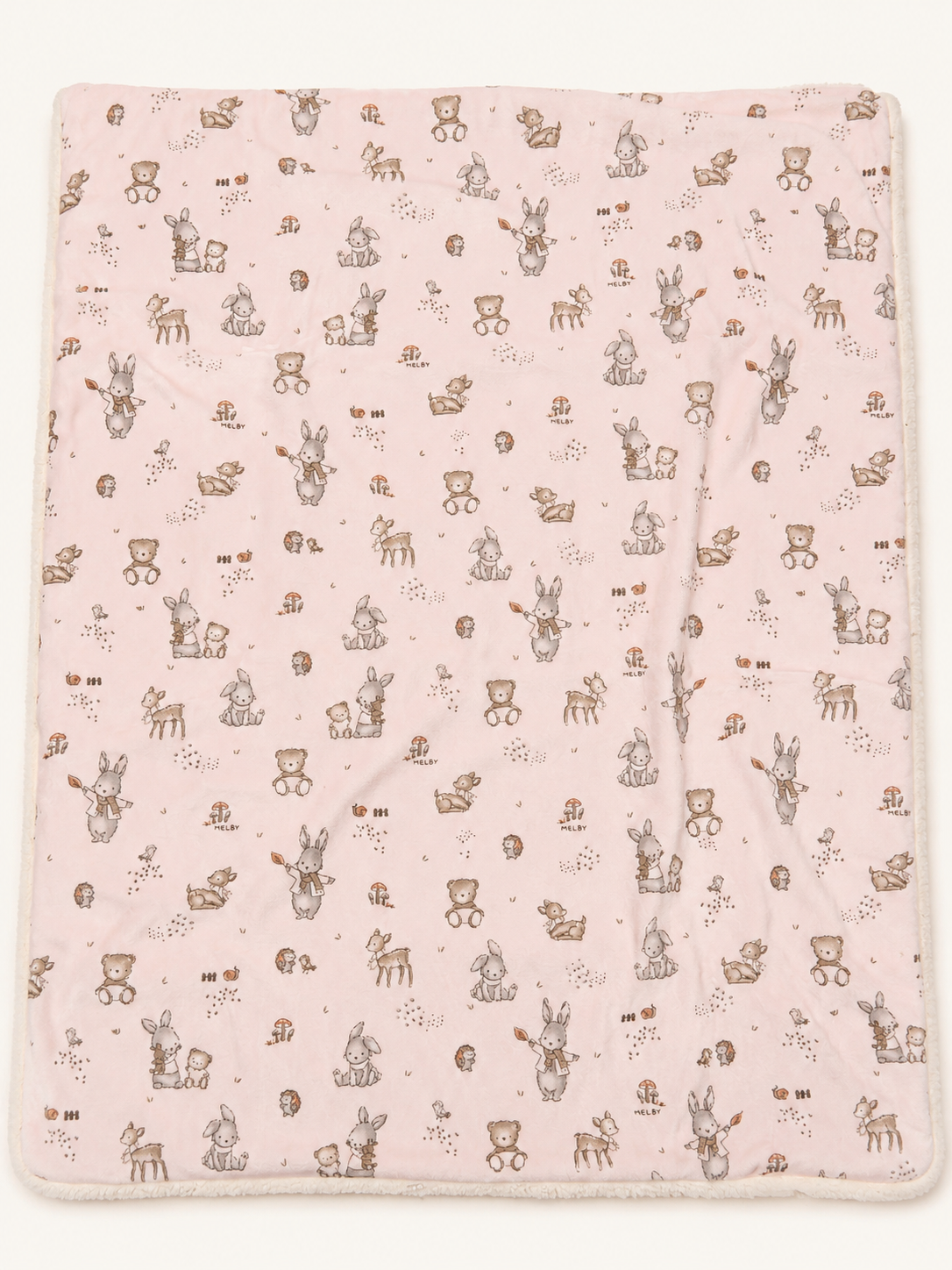 COPERTA CINIGLIA SOFT E PELLICCIA NEONATA