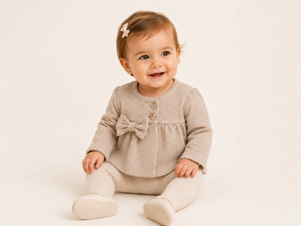 MAGLIA APERTA M/L.FELPA STRETCH INVERNALE BABY F.