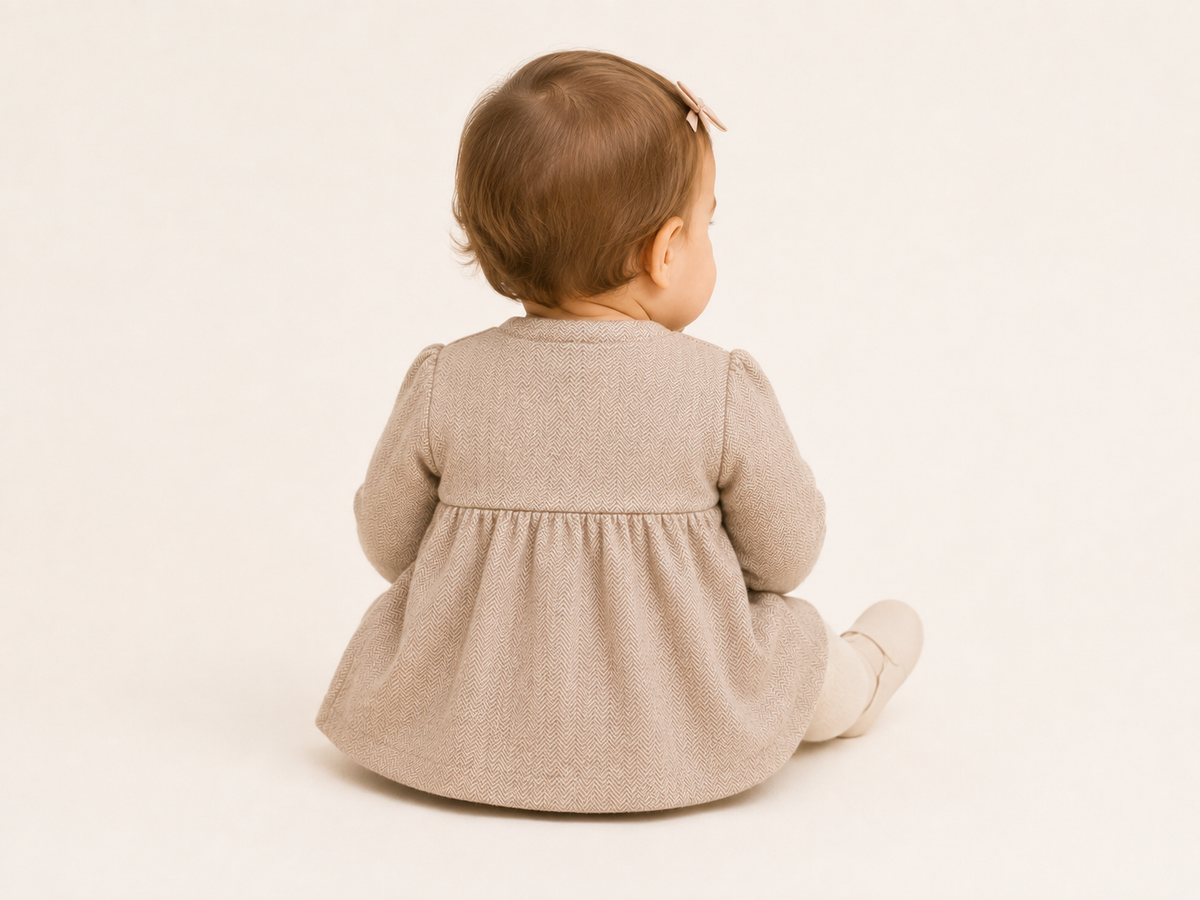 MAGLIA APERTA M/L.FELPA STRETCH INVERNALE BABY F.