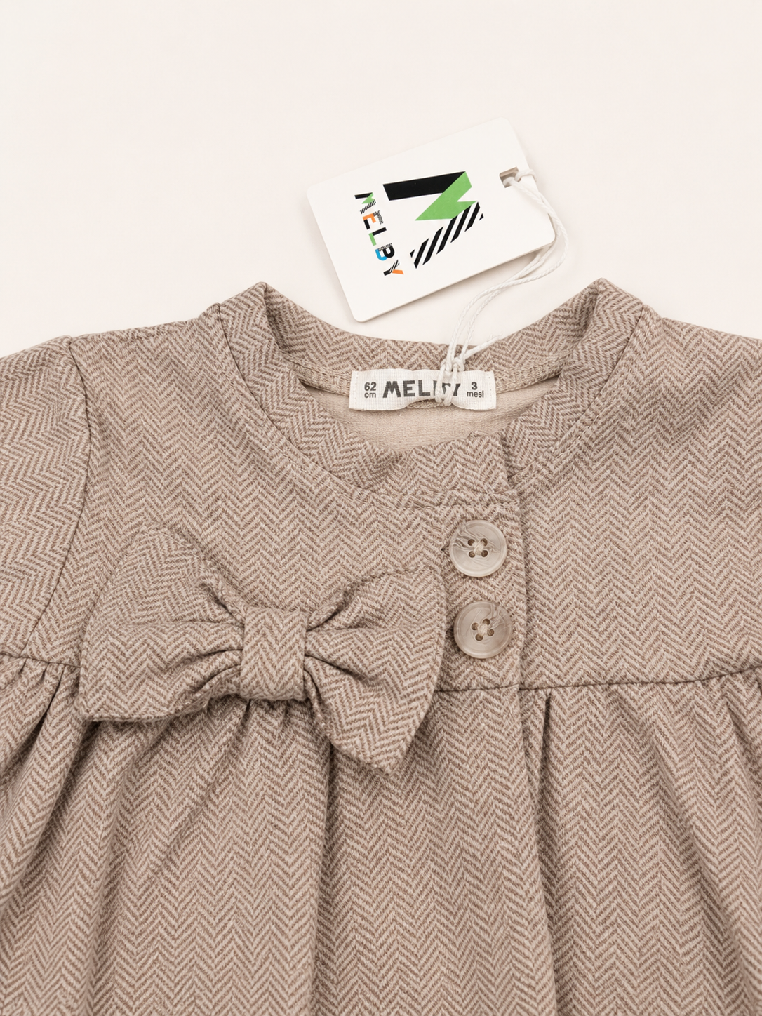 MAGLIA APERTA M/L.FELPA STRETCH INVERNALE BABY F.