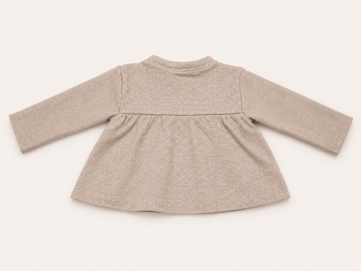 MAGLIA APERTA M/L.FELPA STRETCH INVERNALE BABY F.