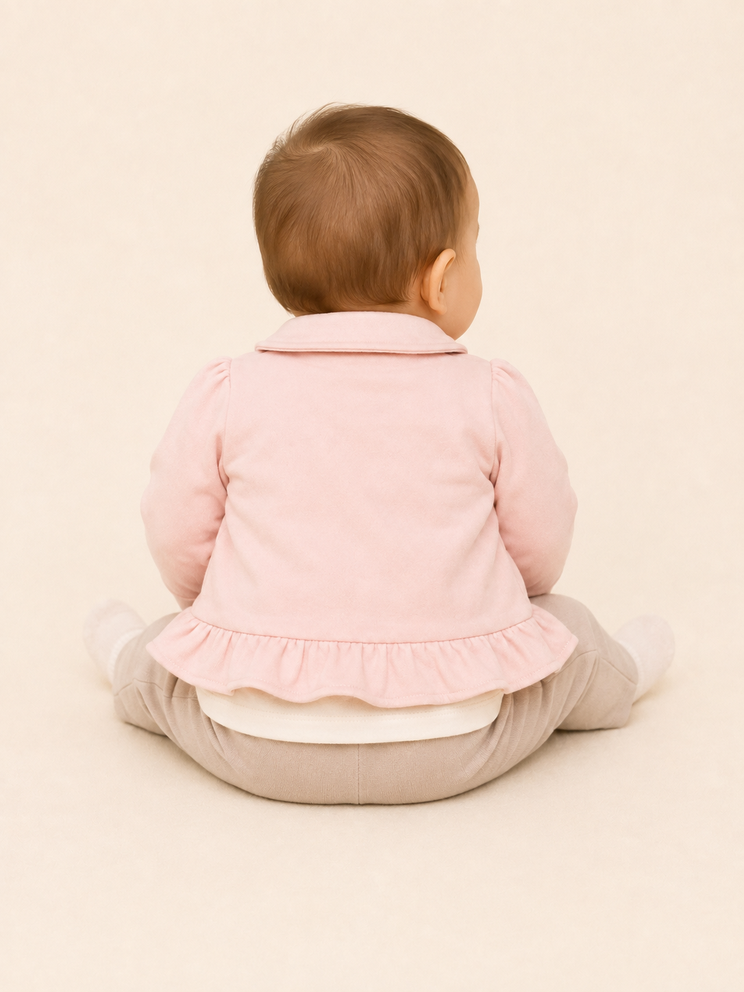 COMPLETO 3PZ FELPA STRETCH E INTERLOCK STRETCH NEONATA
