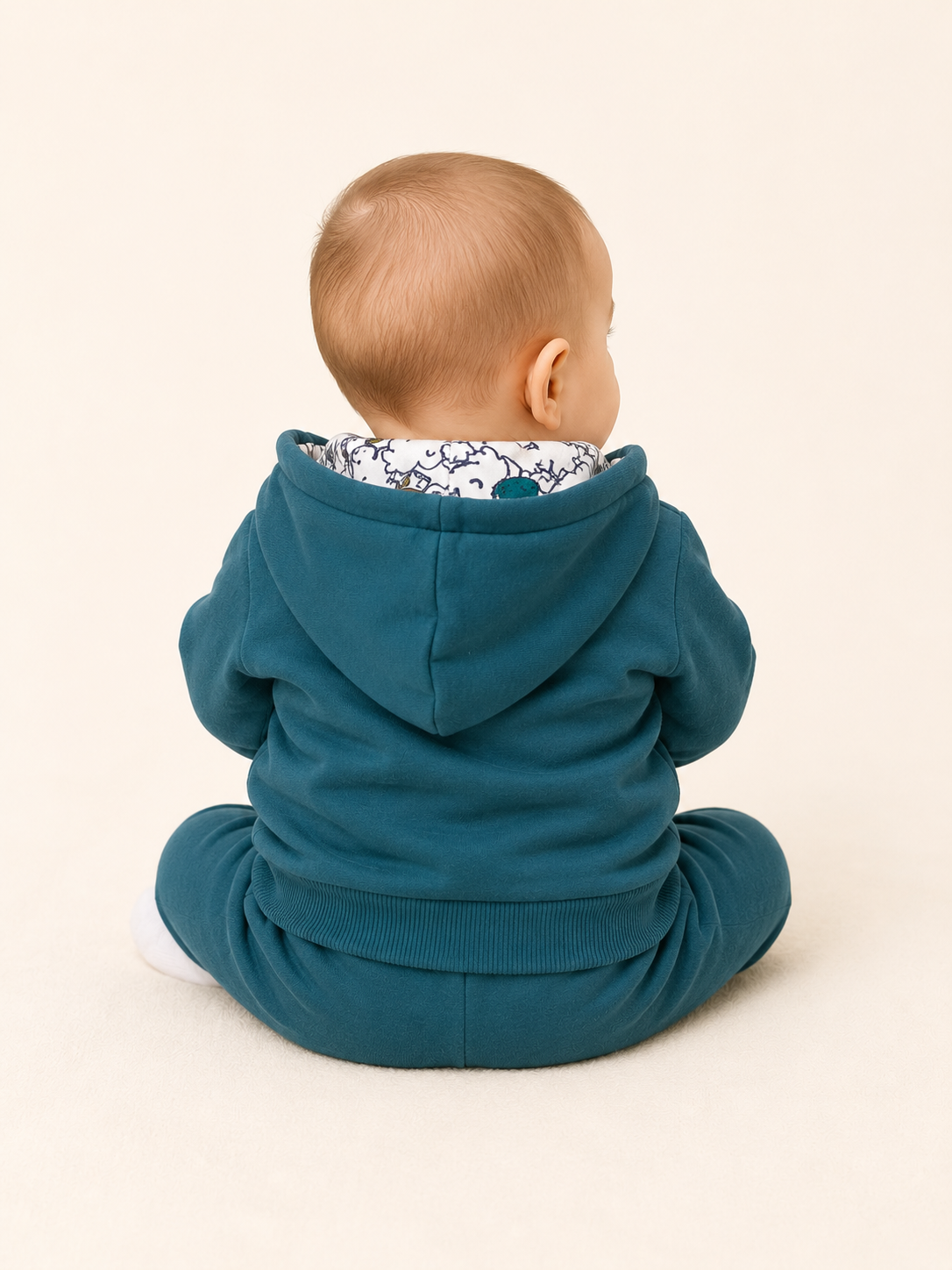 COMPLETO 3PZ FELPA STRETCH INV.E INTERLOCK NEONATO