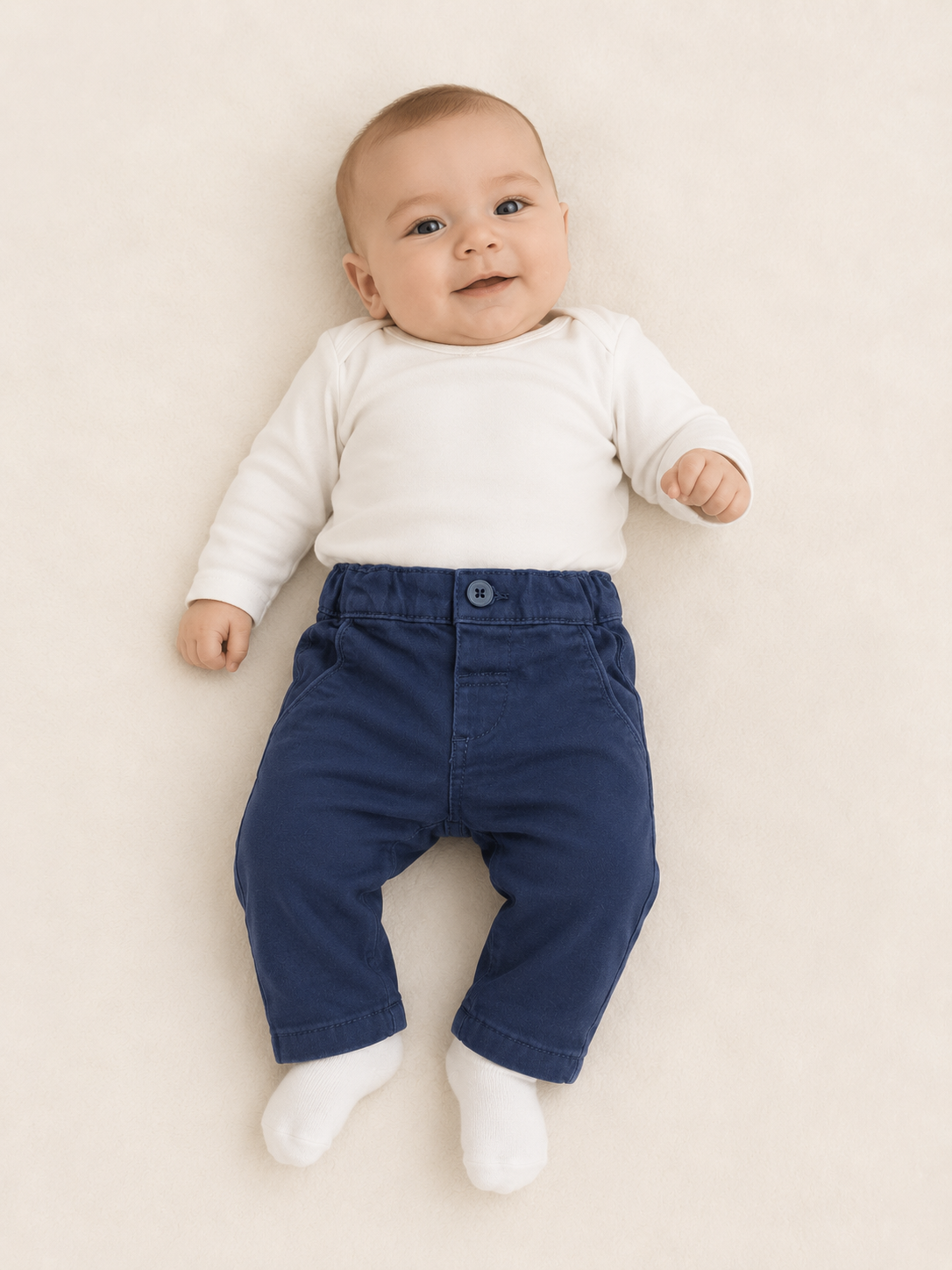 PANTALONI GABARDINA STRETCH NEONATO