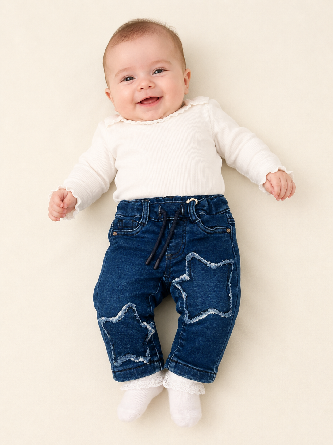 PANTALONE FAKE DENIM BABY F.
