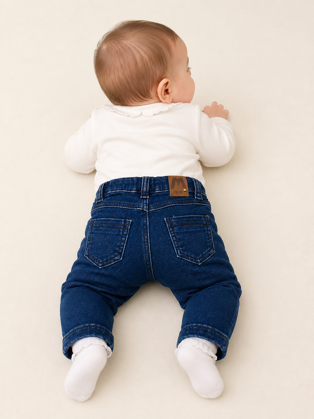 PANTALONE FAKE DENIM BABY F.