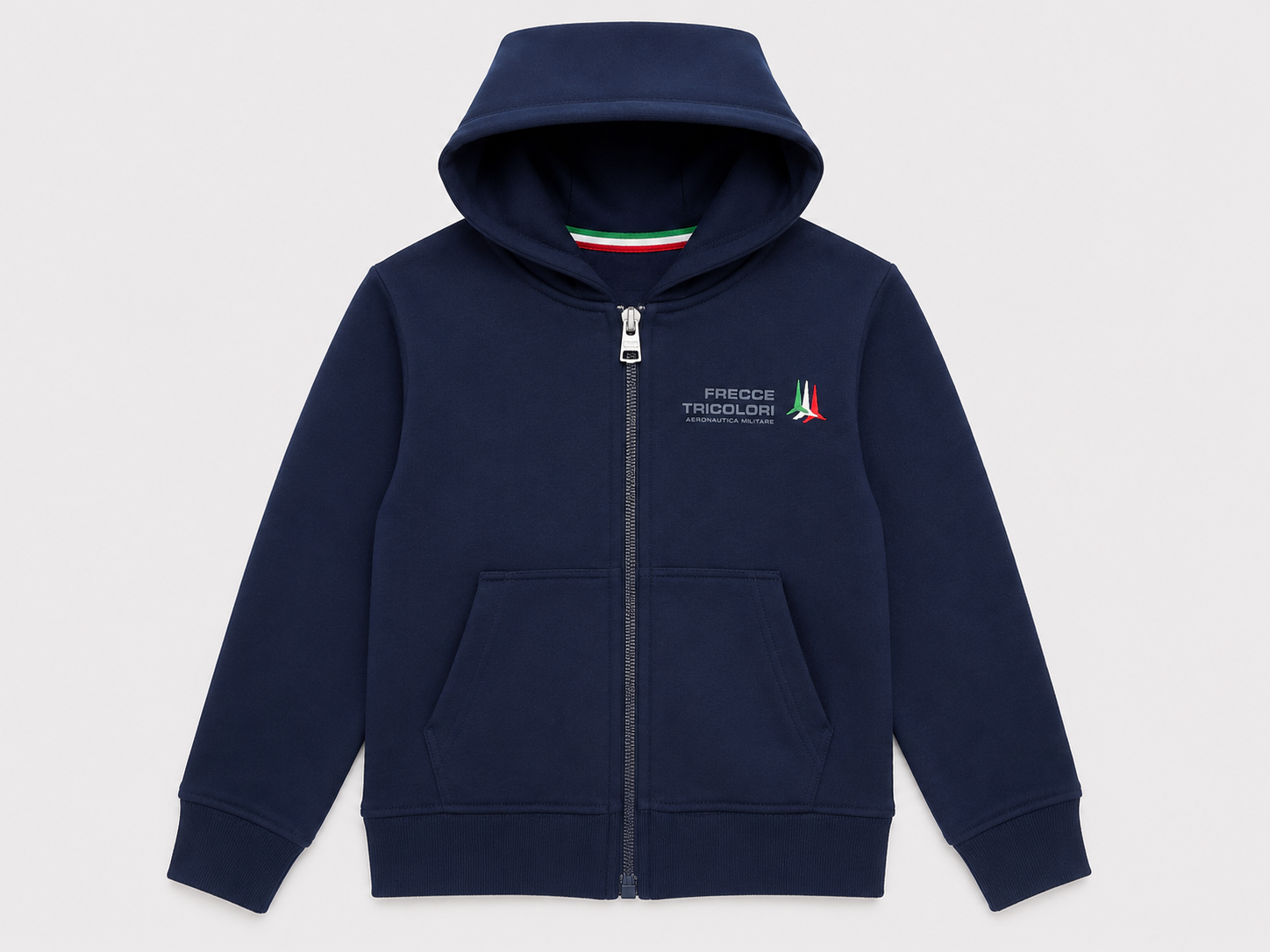 Felpa con zip aeronautica militare