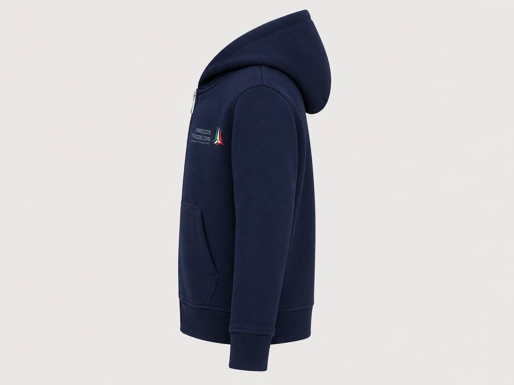 Felpa con zip aeronautica militare